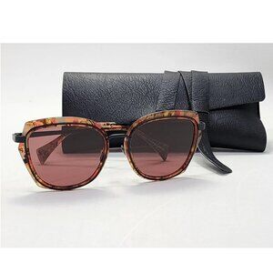 Yohji Yamamoto 5023-064 Red / Red Lens Plastic Frame Metal Arm Sunglasses & Case